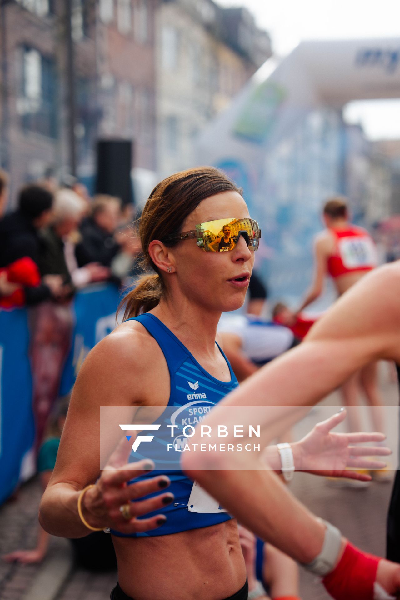 Sabrina Mockenhaupt-Gregor (Tomerdinger LV) am 08.03.2026 bei den Deutschen Meisterschaften 10 km Straße in Uelzen