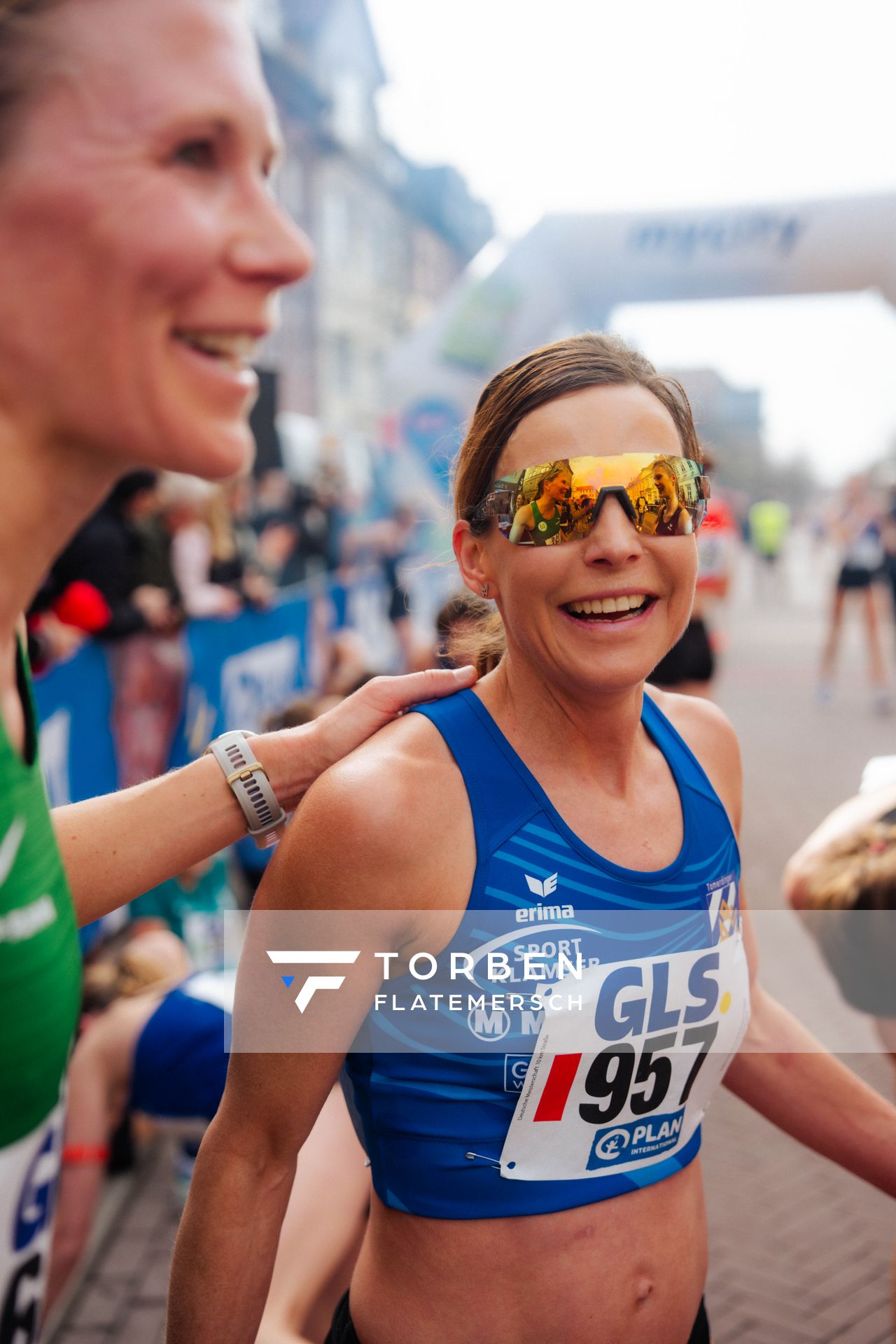 Sabrina Mockenhaupt-Gregor (Tomerdinger LV) am 08.03.2026 bei den Deutschen Meisterschaften 10 km Straße in Uelzen