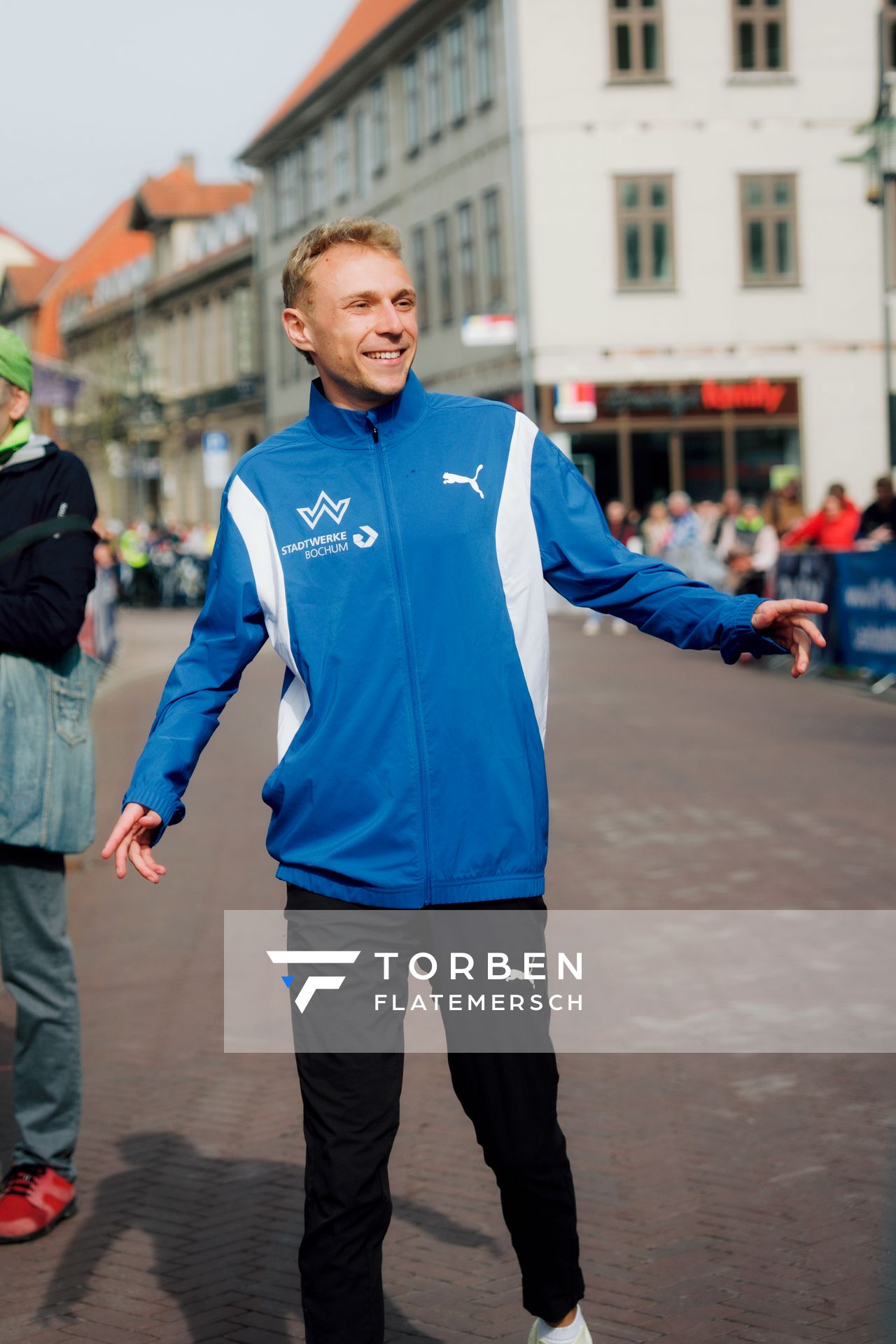 Nils Voigt (TV Wattenscheid 01) am 08.03.2026 bei den Deutschen Meisterschaften 10 km Straße in Uelzen