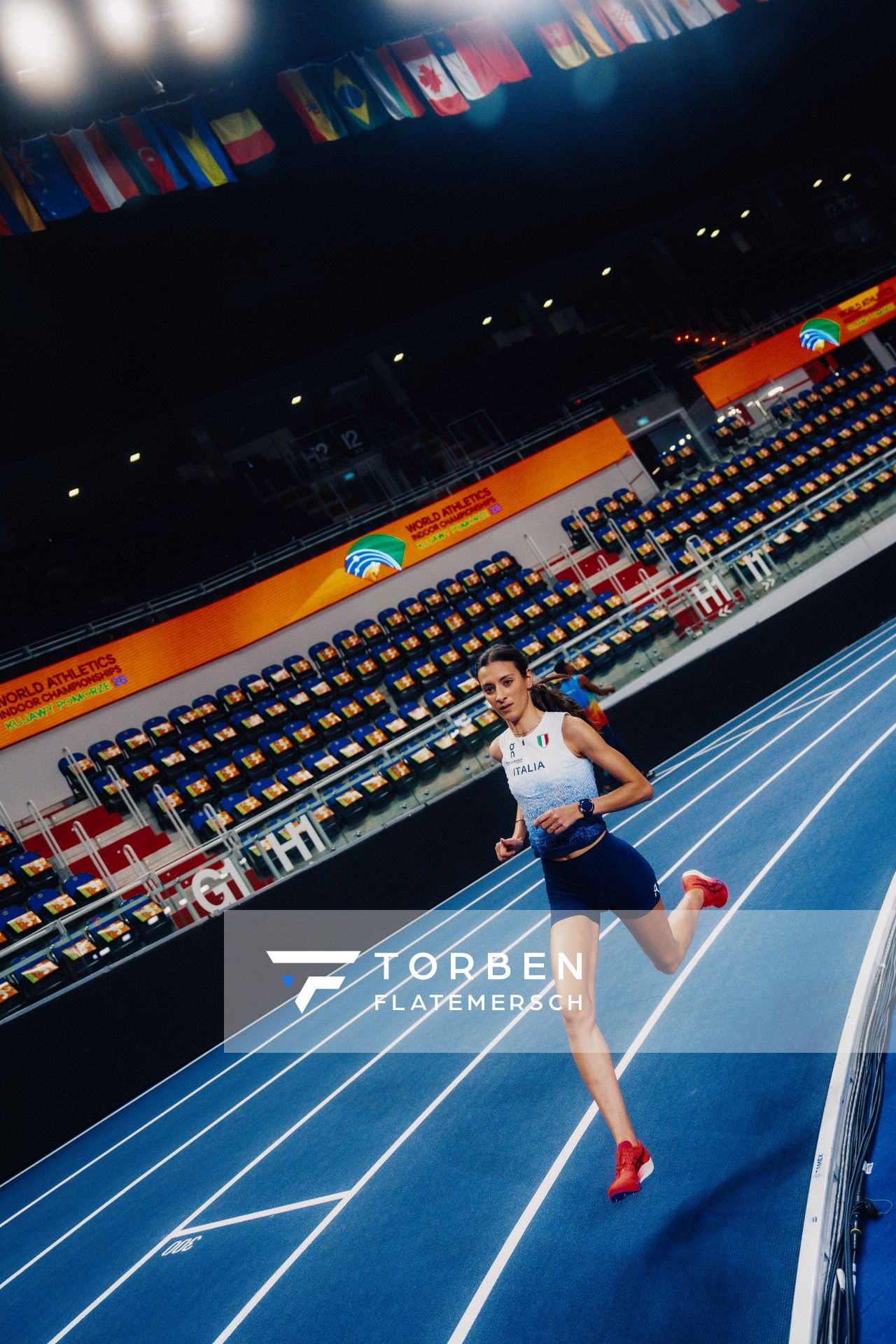 Nadia Battocletti (Italy) am 19.03.2026 at the World Athletics Indoor Championships 2026 in Torun