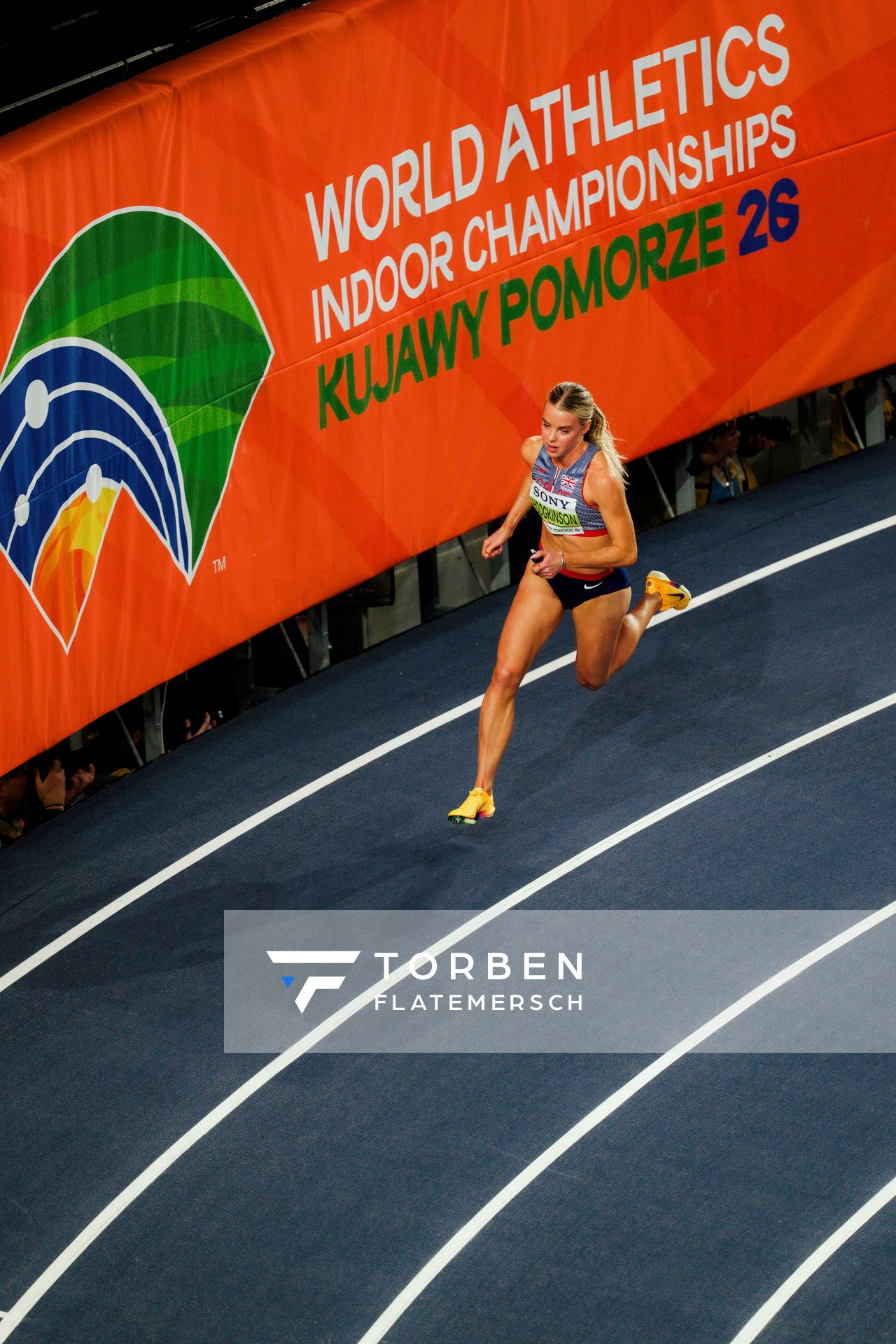 Keely Hodgkinson (Great Britain & N.I.) on 20.03.2026 at the World Athletics Indoor Championships 2026 in Torun