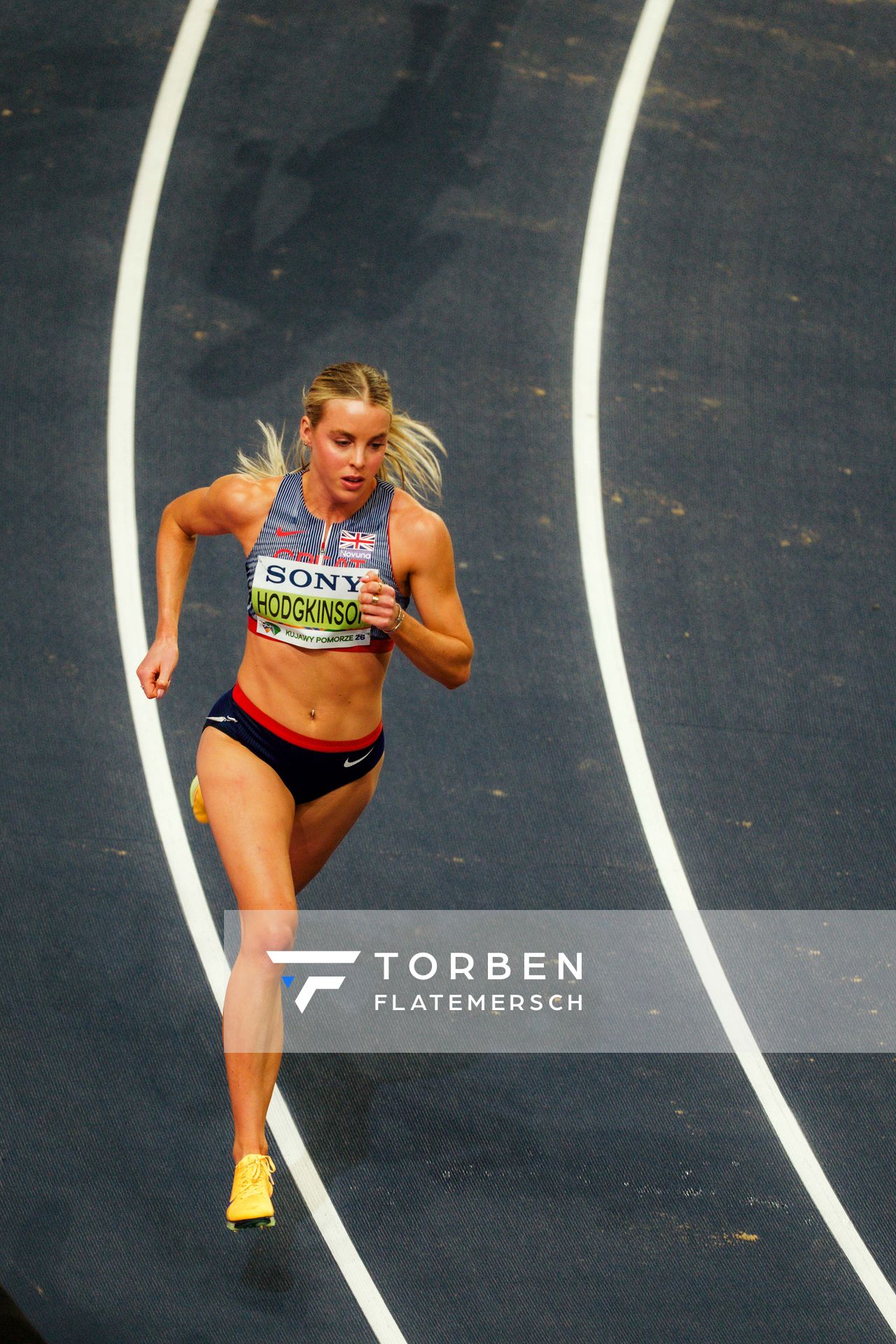 Keely Hodgkinson (Great Britain & N.I.) on 20.03.2026 at the World Athletics Indoor Championships 2026 in Torun