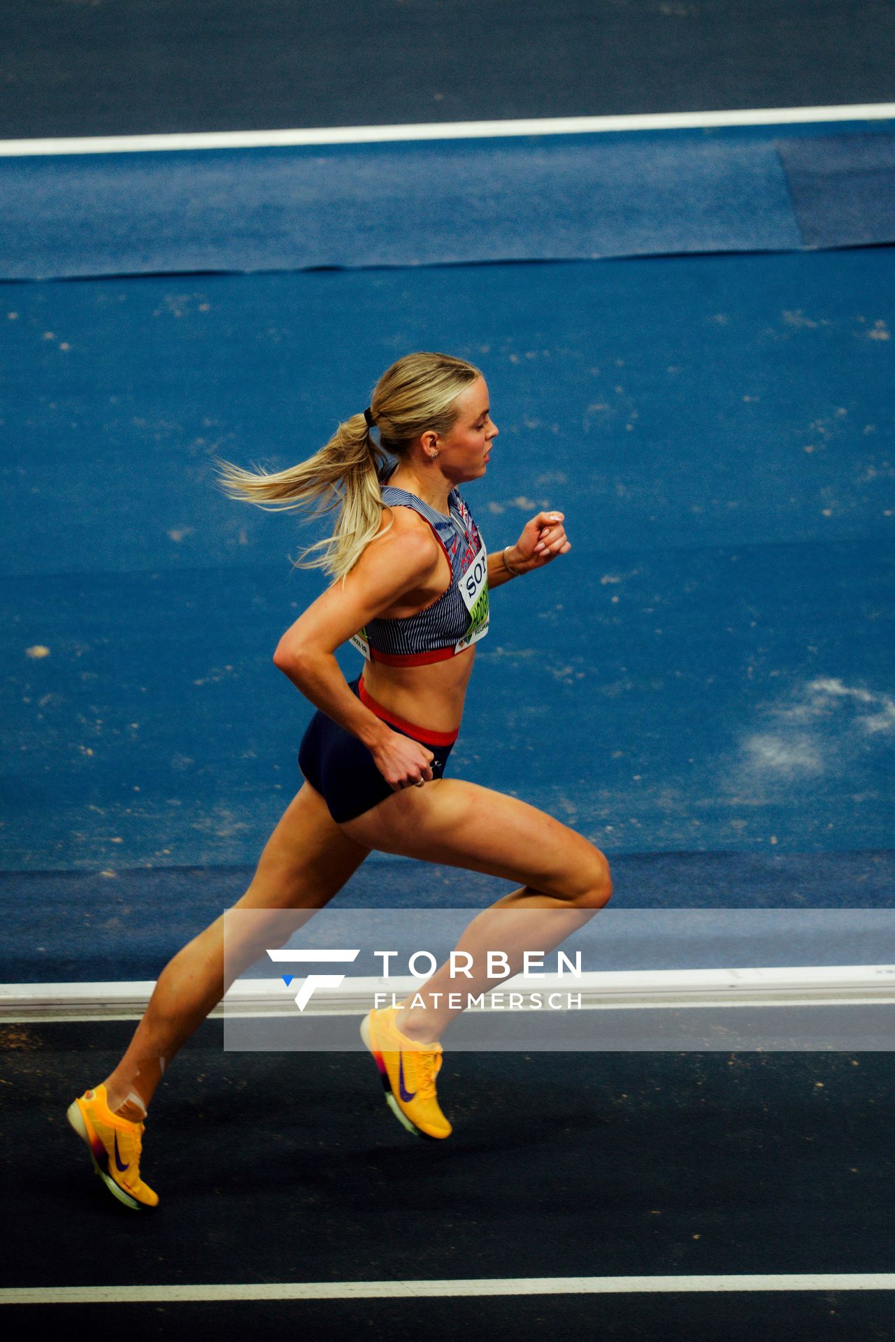 Keely Hodgkinson (Great Britain & N.I.) on 20.03.2026 at the World Athletics Indoor Championships 2026 in Torun