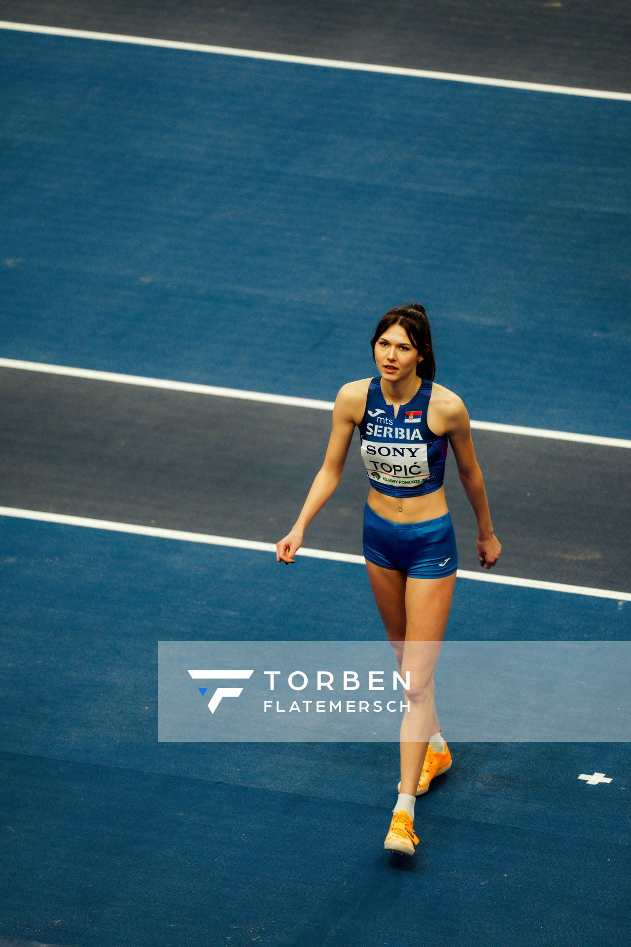 Angelina Topić (Serbia) on 20.03.2026 at the World Athletics Indoor Championships 2026 in Torun