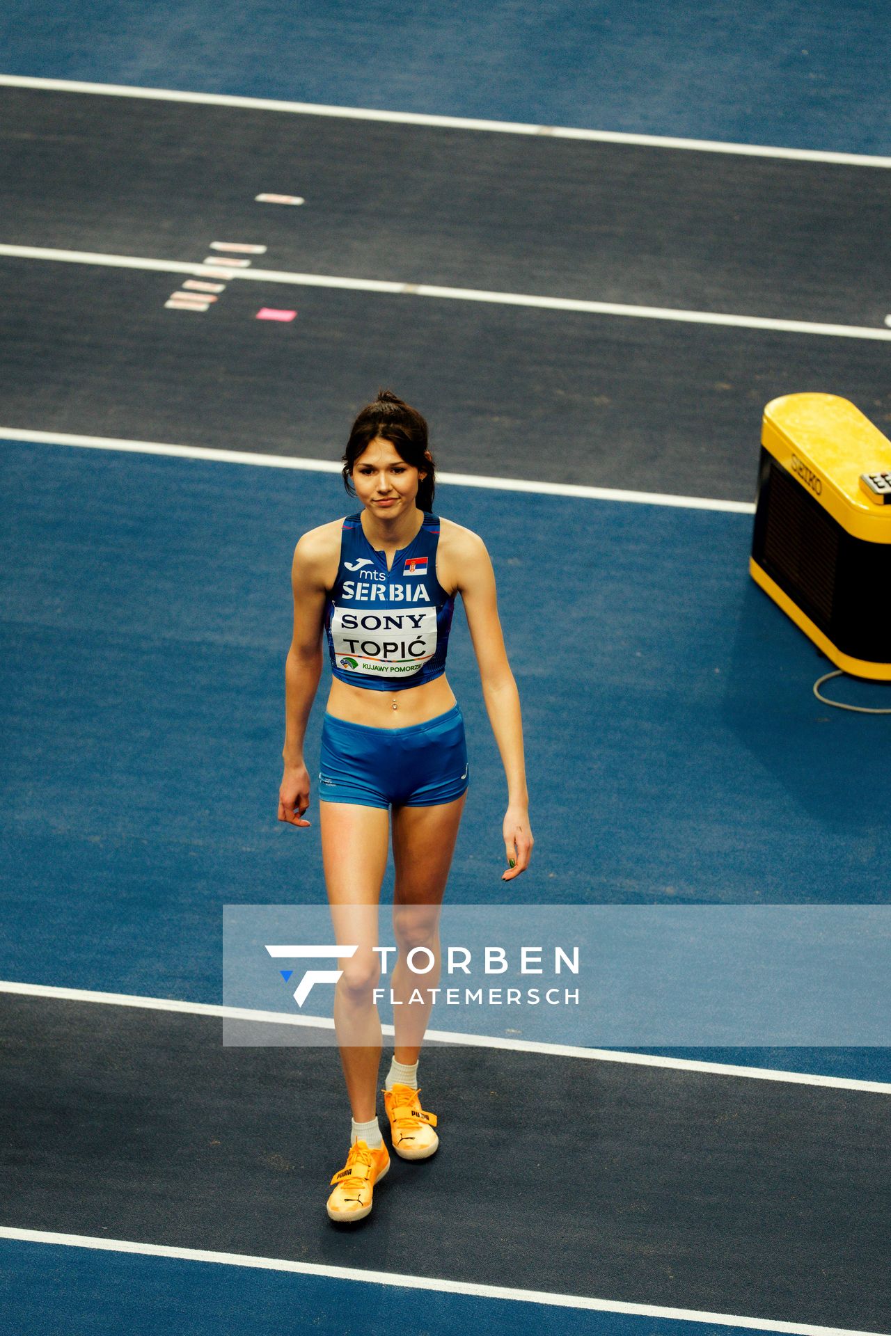 Angelina Topić (Serbia) on 20.03.2026 at the World Athletics Indoor Championships 2026 in Torun