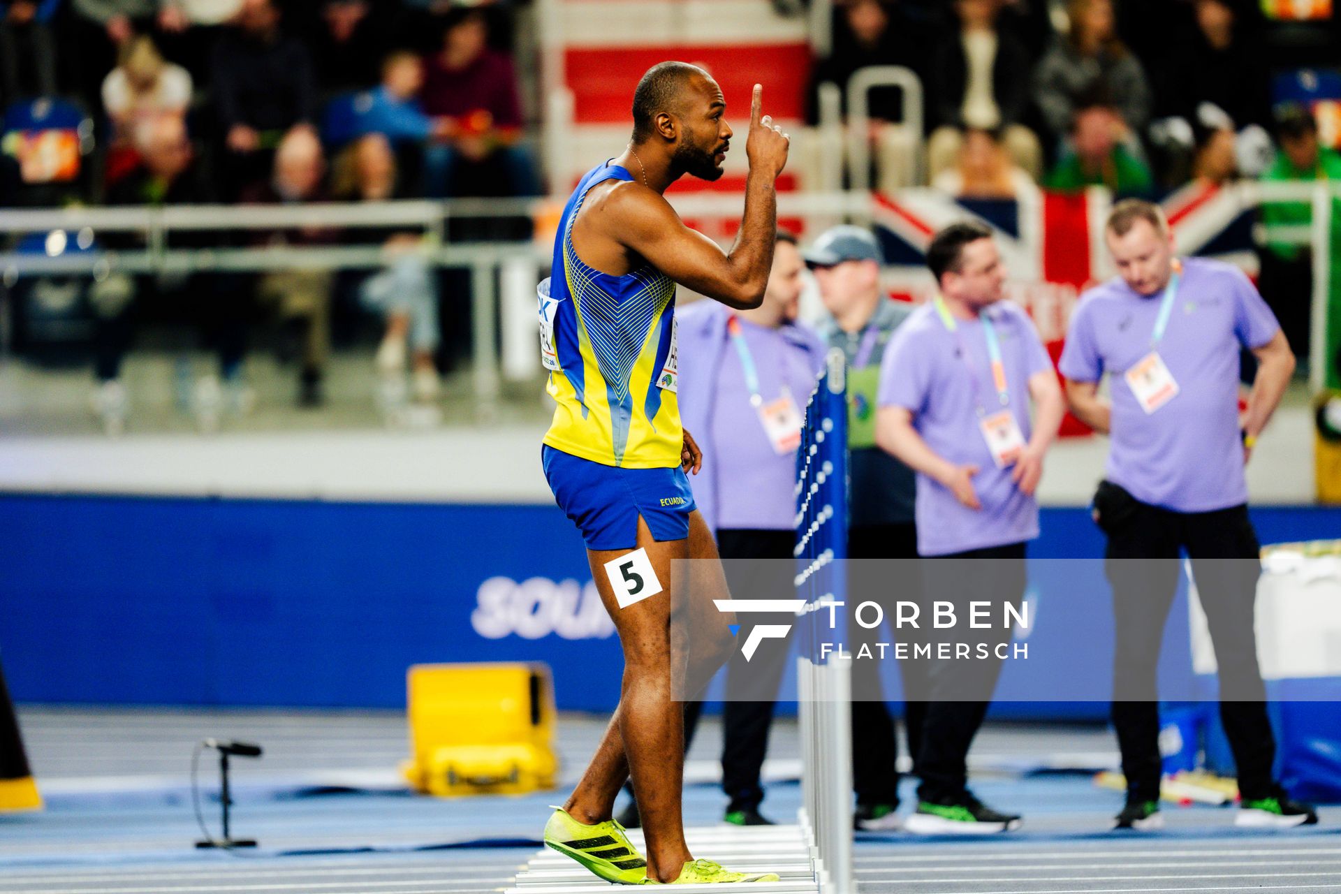 Marcos Herrera (Ecuador) on 21.03.2026 at the World Athletics Indoor Championships 2026 in Torun
