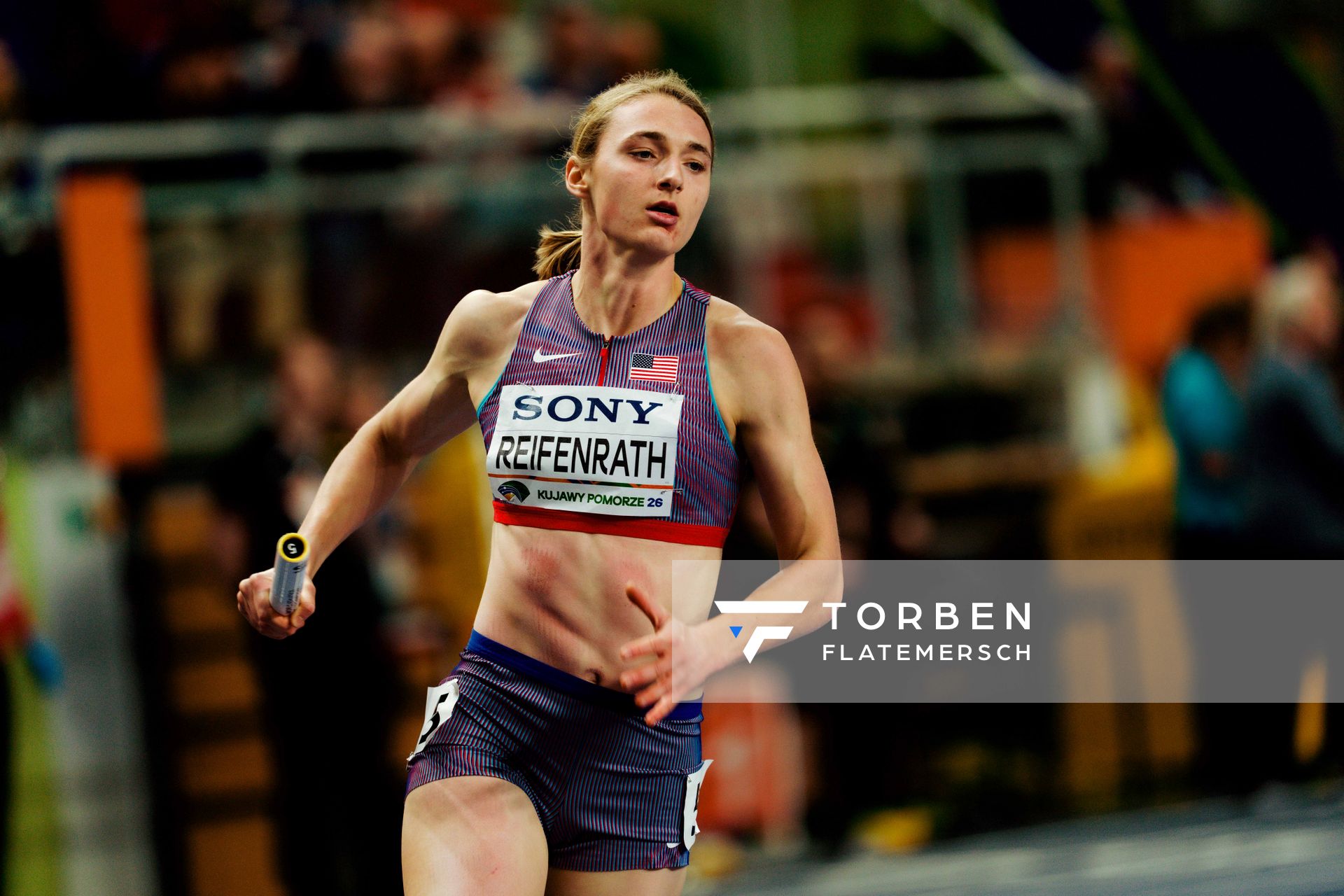 Sara Reifenrath (United States) on 21.03.2026 at the World Athletics Indoor Championships 2026 in Torun