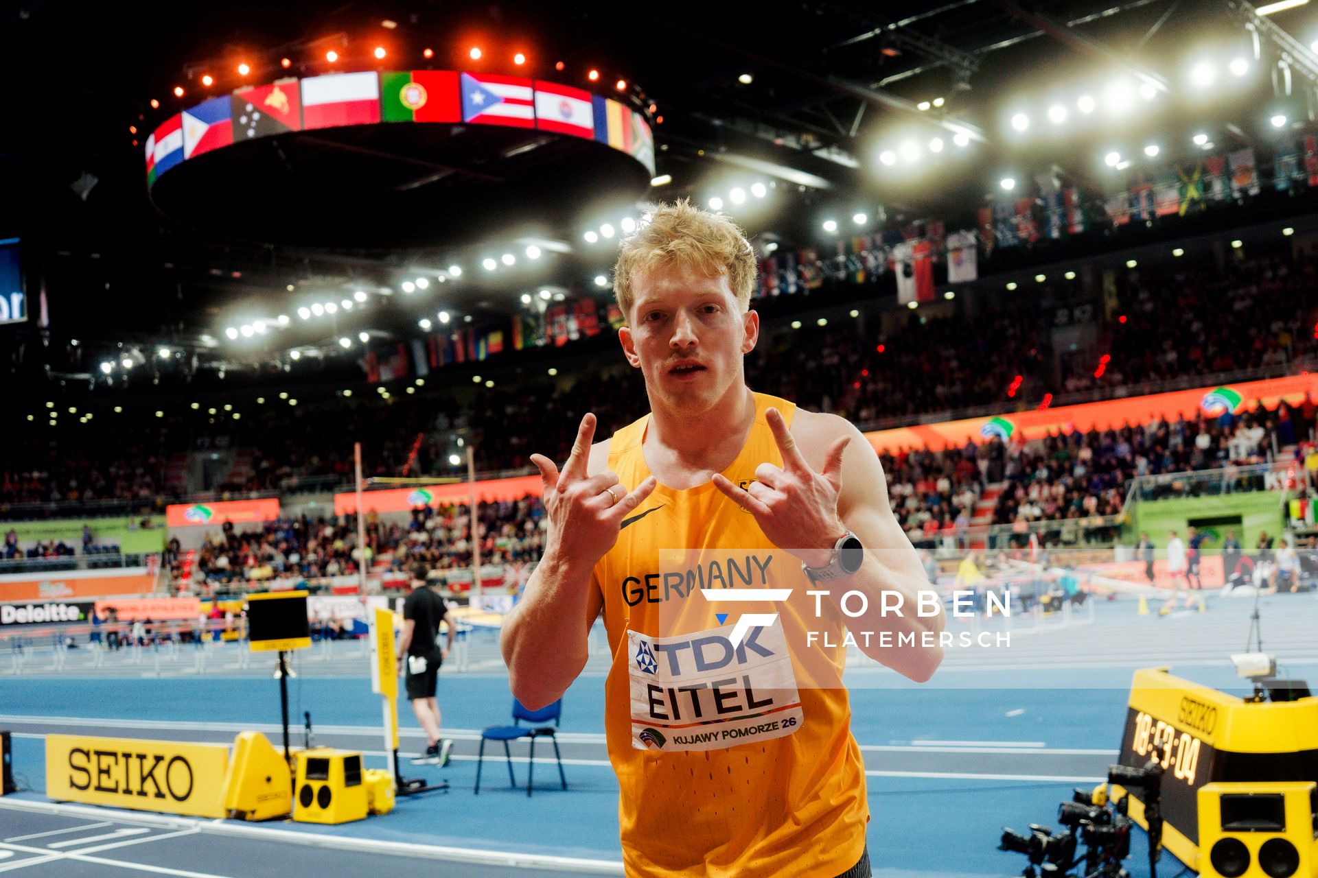 Manuel Eitel (Germany) on 21.03.2026 at the World Athletics Indoor Championships 2026 in Torun