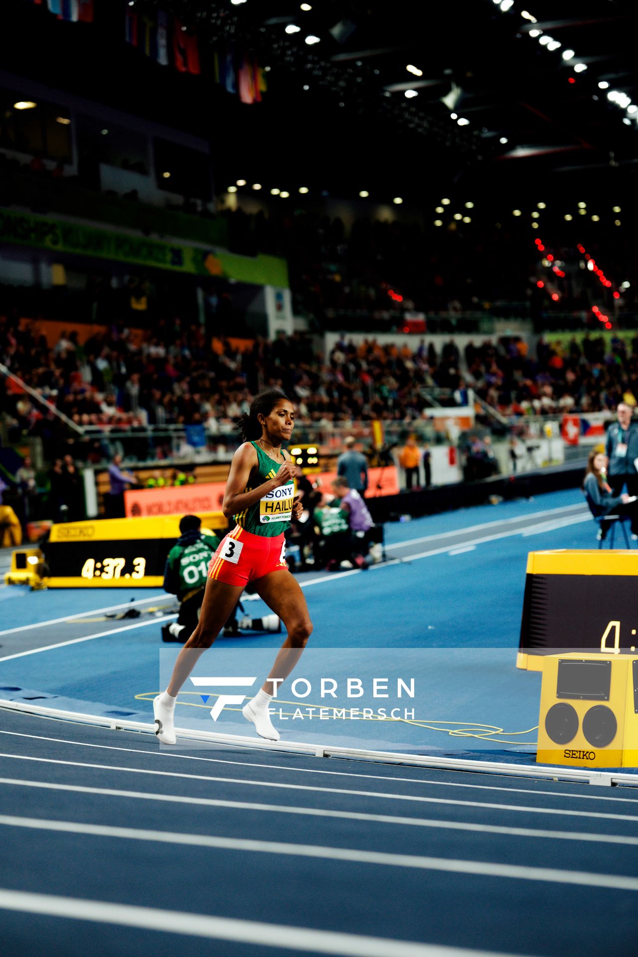 Freweyni Hailu (Ethiopia) on 21.03.2026 at the World Athletics Indoor Championships 2026 in Torun