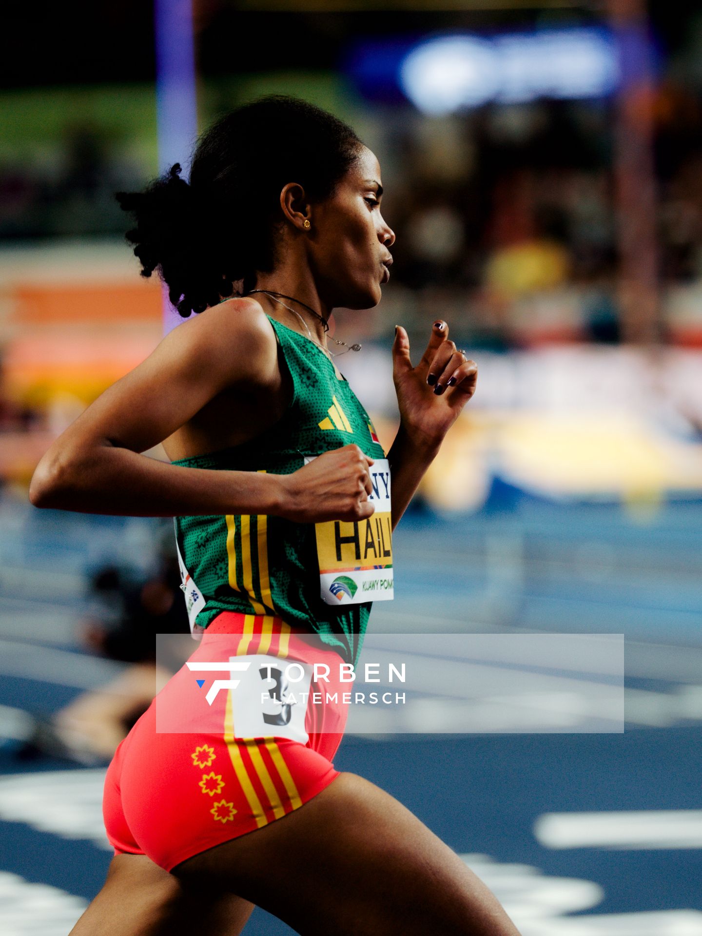 Freweyni Hailu (Ethiopia) on 21.03.2026 at the World Athletics Indoor Championships 2026 in Torun