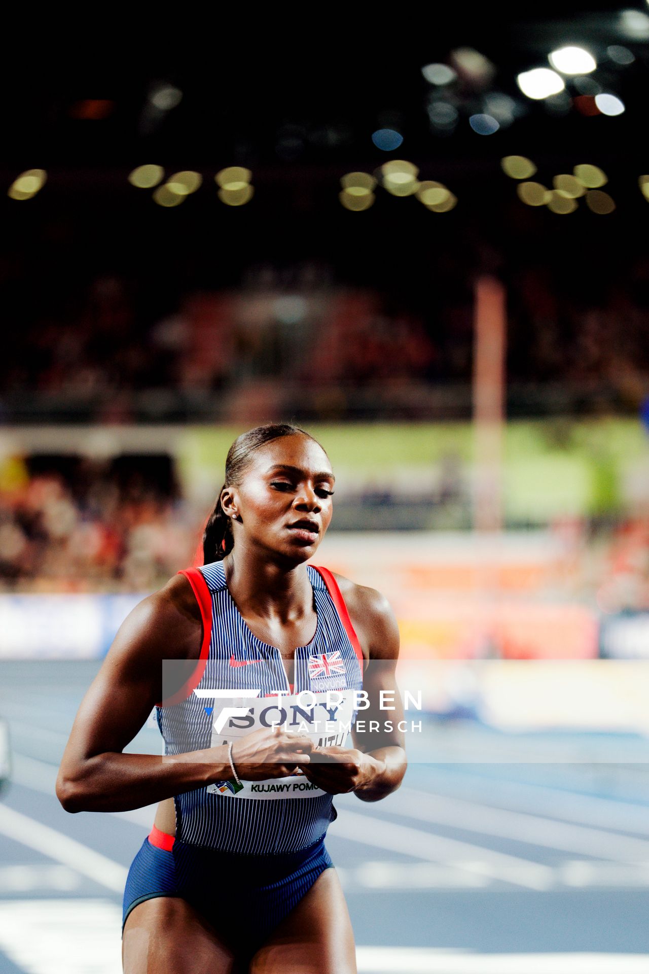 Dina Asher-Smith (Great Britain & N.I.) on 21.03.2026 at the World Athletics Indoor Championships 2026 in Torun