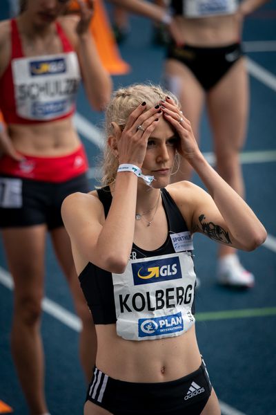 Majtie Kolberg (LG Kreis Ahrweiler) am 06.06.2021 waehrend den deutschen Leichtathletik-Meisterschaften 2021 im Eintracht-Stadion in Braunschweig