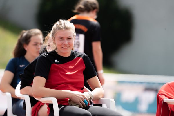 Lara Hundertmark (Einbecker SV) am 30.07.2021 waehrend den deutschen Leichtathletik-Jugendmeisterschaften 2021 in Rostock