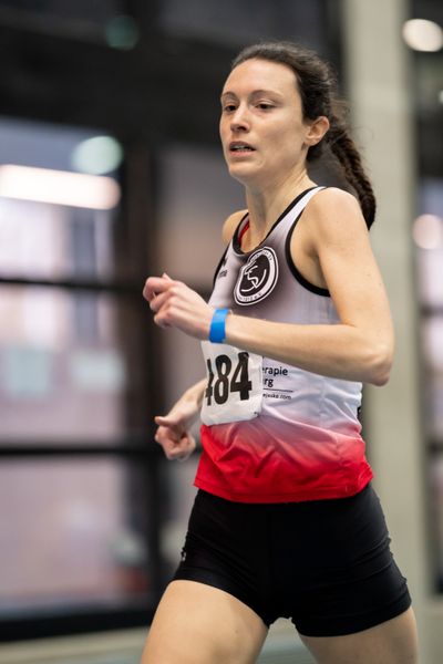 Lara Predki (Lueneburger SV) bei den niedersaechsischen Hallenmeisterschaften am 06.02.2022 in der Leichtathletikhalle im Sportleistungszentrum Hannover