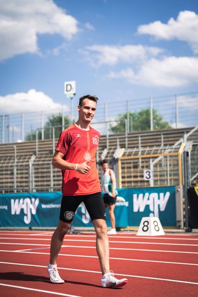 Florian Kroll (LG Osnabrueck) am 15.07.2022 waehrend den deutschen Leichtathletik-Jugendmeisterschaften 2022 in Ulm