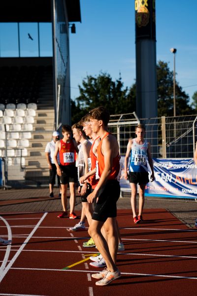 Rodion Beimler (LC Cottbus) beim 1500m Start am 16.07.2022 waehrend den deutschen Leichtathletik-Jugendmeisterschaften 2022 in Ulm