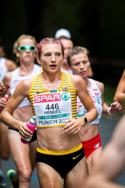 Kristina Hendel (GER); Marathon am 15.08.2022 bei den Leichtathletik-Europameisterschaften in Muenchen