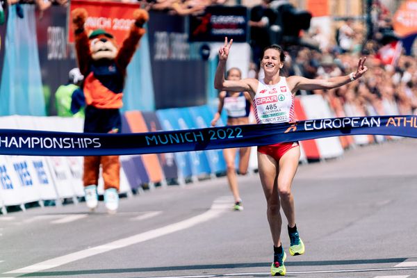 Aleksandra Lisowska (POL); Marathon am 15.08.2022 bei den Leichtathletik-Europameisterschaften in Muenchen