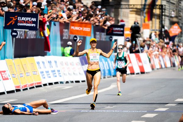 Domenika Mayer (GER); Marathon am 15.08.2022 bei den Leichtathletik-Europameisterschaften in Muenchen