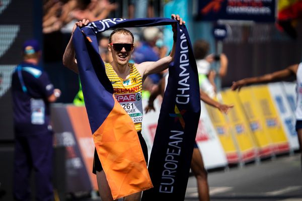 Richard Ringer (GER); Marathon am 15.08.2022 bei den Leichtathletik-Europameisterschaften in Muenchen