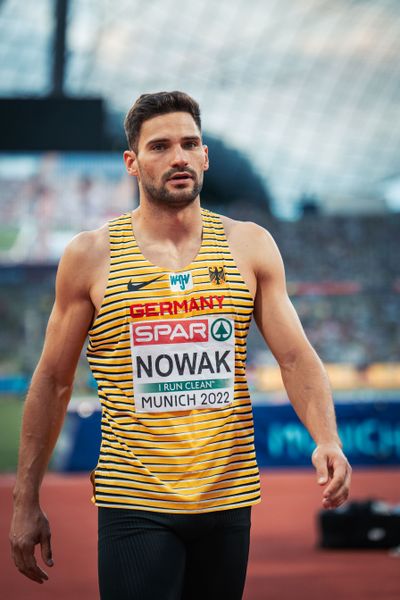 Tim Nowak (GER) am 15.08.2022 bei den Leichtathletik-Europameisterschaften in Muenchen