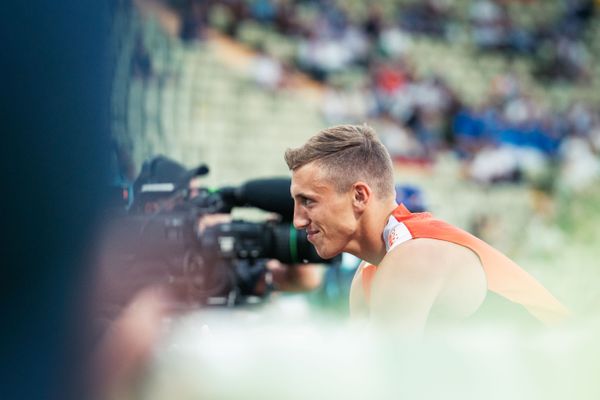 Simon Ehammer (SUI) am 15.08.2022 bei den Leichtathletik-Europameisterschaften in Muenchen