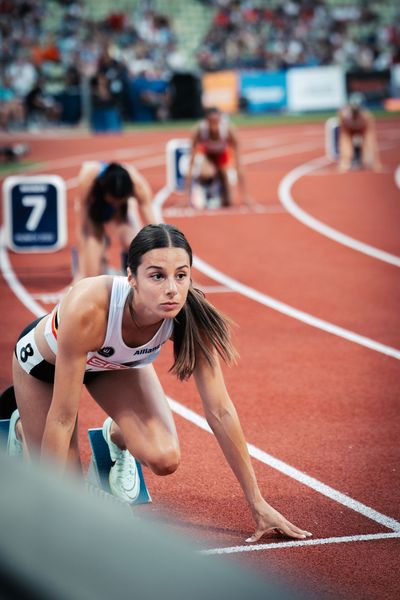 Camille Laus (BEL) am 15.08.2022 bei den Leichtathletik-Europameisterschaften in Muenchen