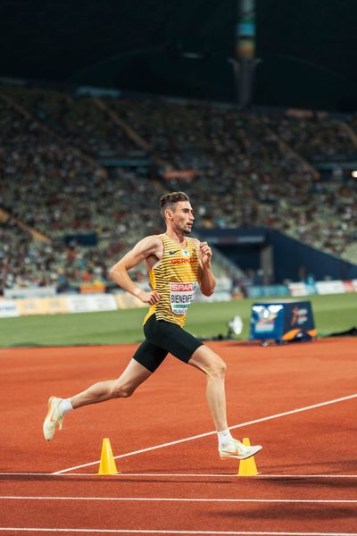 5000m Finale der Maenner mit Davor Aaron Bienenfeld (GER) am 16.08.2022 bei den Leichtathletik-Europameisterschaften in Muenchen