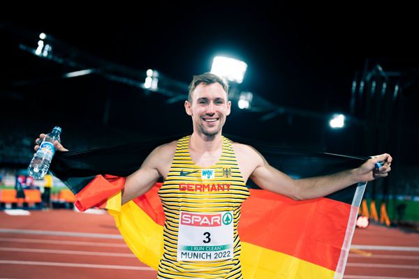 Niklas Kaul (GER) am 16.08.2022 bei den Leichtathletik-Europameisterschaften in Muenchen