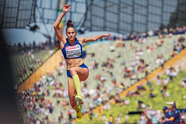 Paola Borovic (CRO) im Dreisprung am 17.08.2022 bei den Leichtathletik-Europameisterschaften in Muenchen