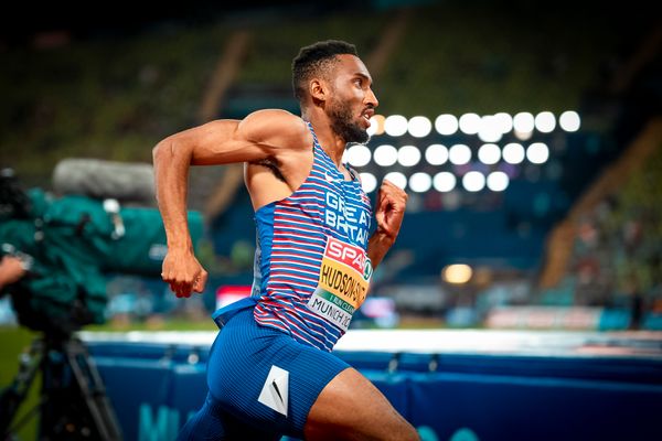 Matthew Hudson-Smith (GBR) im 400m Finale am 17.08.2022 bei den Leichtathletik-Europameisterschaften in Muenchen