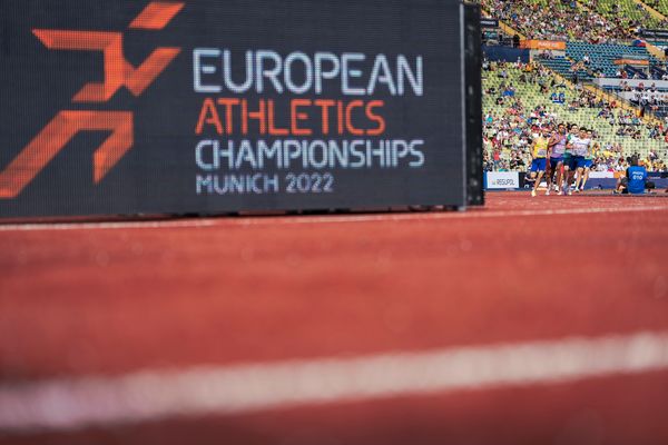 800m Vorlauf mit Amel Tuka (BIH), Daniel Rowden (GBR), Benjamin Robert (FRA) am 18.08.2022 bei den Leichtathletik-Europameisterschaften in Muenchen