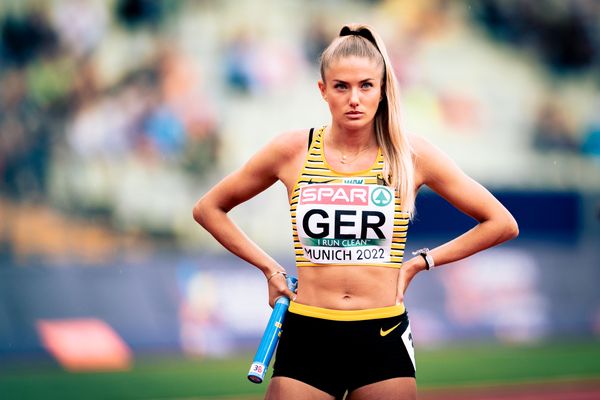 Alica Schmidt (GER) am 19.08.2022 bei den Leichtathletik-Europameisterschaften in Muenchen