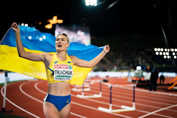 Viktoriya Tkachuk (UKR) am 19.08.2022 bei den Leichtathletik-Europameisterschaften in Muenchen