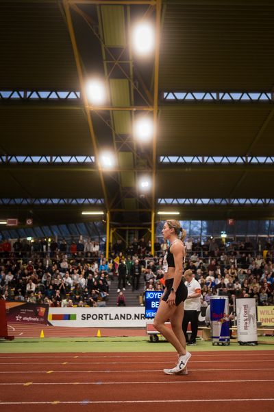 Alexandra Burghardt (LG Gendorf Wacker Burghausen) bei den Deutschen Leichtathletik-Hallenmeisterschaften am 18.02.2023 in der Helmut-Koernig-Halle in Dortmund