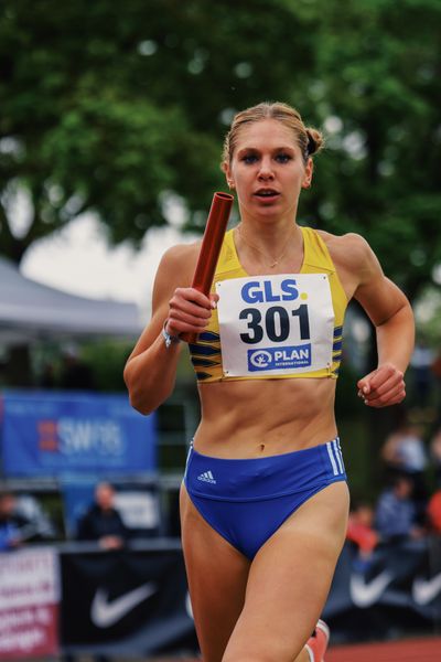 Sophia Wolf (StG ATK-Koenigstein-Gross Gerau) am 29.04.2023 bei den deutschen Meisterschaften Langstaffel in Bietigheim-Bissingen