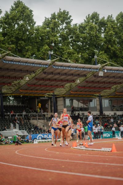 Lina Hanich (LC Paderborn) am 01.07.2023 waehrend den deutschen U23 Leichtathletik-Meisterschaften im Jahnstadion in Göttingen