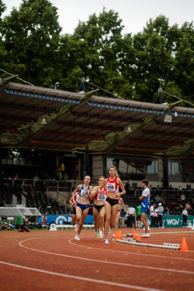 Lina Hanich (LC Paderborn) am 01.07.2023 waehrend den deutschen U23 Leichtathletik-Meisterschaften im Jahnstadion in Göttingen