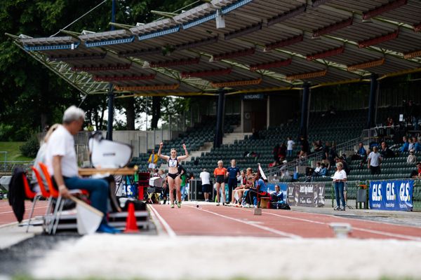 Katharina Flaig (LG Offenburg) am 02.07.2023 waehrend den deutschen U23 Leichtathletik-Meisterschaften im Jahnstadion in Göttingen