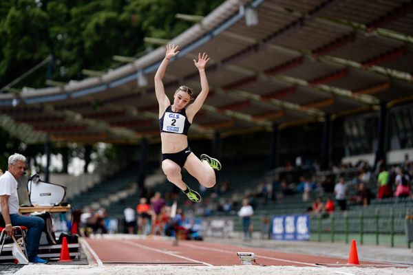 Katharina Flaig (LG Offenburg) am 02.07.2023 waehrend den deutschen U23 Leichtathletik-Meisterschaften im Jahnstadion in Göttingen