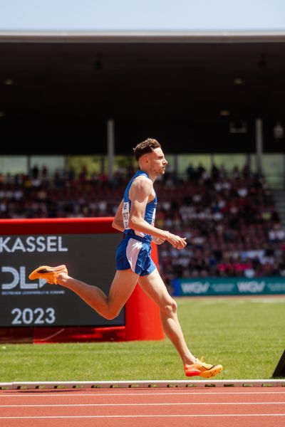 Marius Probst (TV Wattenscheid 01) während der 113. Deutschen Leichtathletik-Meisterschaften am 08.07.2023 im Auestadion in Kassel