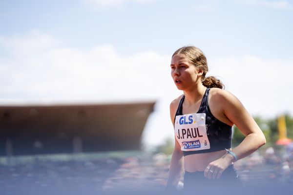 Johanna Paul (Hannover 96) während der 113. Deutschen Leichtathletik-Meisterschaften am 08.07.2023 im Auestadion in Kassel