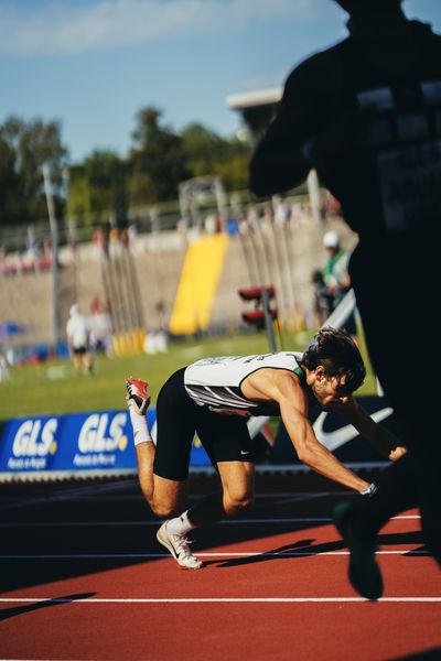 Niclas Jan Kaluza (Eintracht Hildesheim) während der 113. Deutschen Leichtathletik-Meisterschaften am 08.07.2023 im Auestadion in Kassel