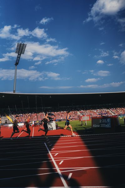 Velten Schneider (VfL Sindelfingen) während der 113. Deutschen Leichtathletik-Meisterschaften am 08.07.2023 im Auestadion in Kassel