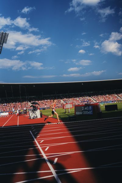 Henrik Lindstrot (LG Olympia Dortmund) während der 113. Deutschen Leichtathletik-Meisterschaften am 08.07.2023 im Auestadion in Kassel