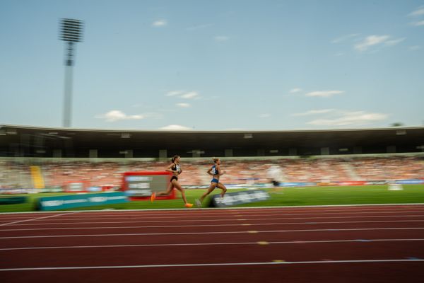 Esther Jacobitz (TK zu Hannover) während der 113. Deutschen Leichtathletik-Meisterschaften am 08.07.2023 im Auestadion in Kassel