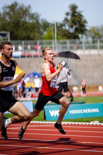 Thorben Finke (SV Sigiltra Soegel) während der 113. Deutschen Leichtathletik-Meisterschaften am 09.07.2023 im Auestadion in Kassel