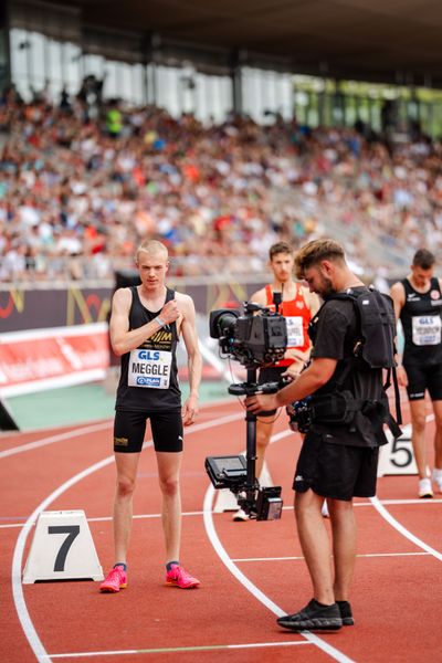 Emil Meggle (LG Stadtwerke Muenchen) während der 113. Deutschen Leichtathletik-Meisterschaften am 09.07.2023 im Auestadion in Kassel