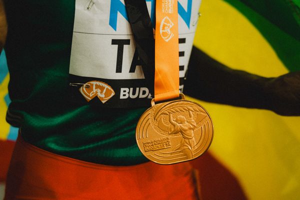 Bronze medal of Ejgayehu Taye (ETH/Ethiopia) during the 5000 Metres during day 1 of the World Athletics Championships Budapest 23 at the National Athletics Centre in Budapest, Hungary on August 19, 2023.