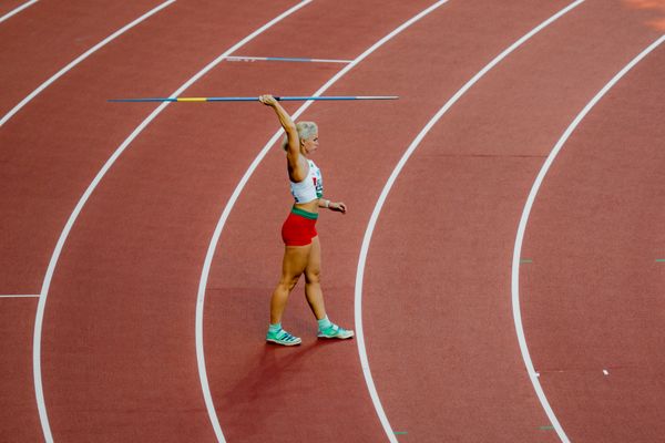 Réka Szilágyi (HUN/Hungary) during the Javelin Throw on Day 5 of the World Athletics Championships Budapest 23 at the National Athletics Centre in Budapest, Hungary on August 23, 2023.